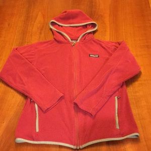 Patagonia women’s medium zip up hooded fleece